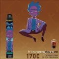 Nouvelle vape à bobine en mailles à barre bouffée 1700 bouffées